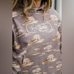 Equestrian style Lavender fields elevate hoodie